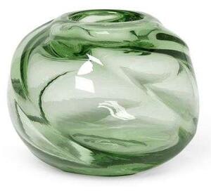 Ferm LIVING - Water Swirl Vase Round Recycled Clear/Green ferm LIVING - Lampemesteren