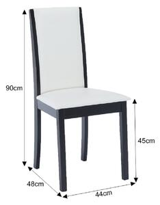 Jedálenská stolička Verni New (wenge + biela). Vlastná spoľahlivá doprava až k Vám domov. 1015238