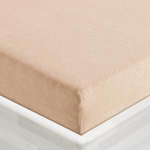 Froté napínacie prestieradlo FR-033 Béžové 90 x 200 - výška 20 cm