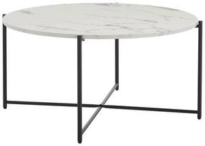 KONFERENČNÝ STOLÍK, čierna, biela, kov, kompozitné drevo, 83/83/40 cm MID.YOU - Stolíky do obývačky, Online Only