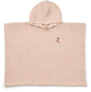 Bavlnené detské pončo Paco Stripe Tuscany Rose veľkosť na 1/2 roky