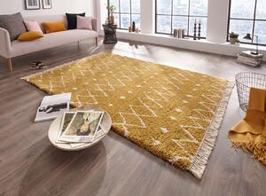 Mujkoberec Original AKCIA: 80x200 cm Kusový koberec Bertha 103272 Gold Yellow Creme - 80x200 cm