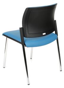 NABBI Steny konferenčná stolička modrá / čierna / chróm