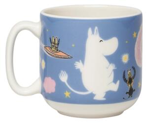 Set hrnčeka a taniera Moomin Space adventure, darčekový box