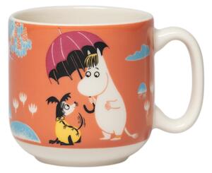 Set hrnčeka a taniera Moomin Under the Umbrella, darčekový box