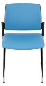 NABBI Steny konferenčná stolička modrá / čierna / chróm