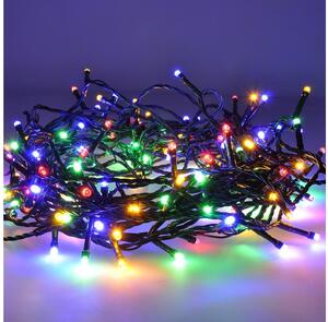 Solight LED vonkajšia vánočná reťaz, 200 LED, 20m, prívod 5m, 8 funkcií, časovač, IP44, viacfarebný, 1V102-M-1 + záruka 3 roky zadarmo
