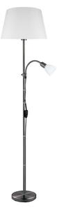 Eglo 31178 - Stojacia lampa ALMACEN 1xE27/60W/230V + 1xE14/25W čierna/biela