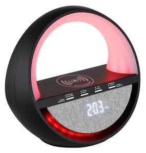 Globo 39907S - LED RGB Dot nabíjateľná stolná lampa s reproduktorom SOUNDRA LED/3,5W/5V 1800 mAh