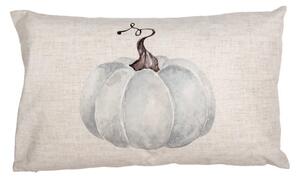 Béžovo-sivá obliečka na vankúš s tekvicou Country Style Pumpkin - 30*50 cm - Clayre & Eef