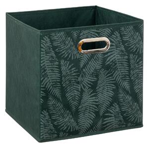 Úložný box Naturalis, 31x31x31 cm, tmavozelená
