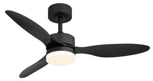 GLOBO 03608 BLACKWELL stropný ventilátor so svetlom D1060mm LED 20W 1650/800lm 2700-6500K čierna, časovač, diaľkový ovládač