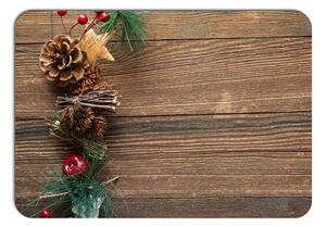 Vianočné prestieranie - 177, Drevo a ozdoby