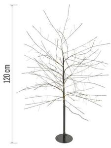 EMOS Vianočný LED stromček Bruce 120 cm čierny/teplá biela
