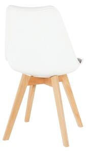 Jedálenská stolička Damiara (biela + hnedá). Vlastná spoľahlivá doprava až k Vám domov. 1015599