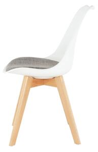 Jedálenská stolička Damiara (biela + hnedá). Vlastná spoľahlivá doprava až k Vám domov. 1015599