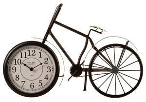 Stolné hodiny Bike, čierna