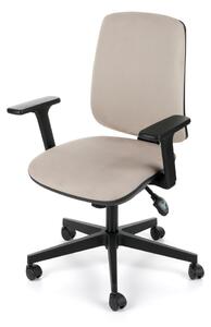 NABBI Sean 3D kancelárska stolička s podrúčkami béžová / čierna