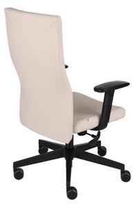 NABBI Timi Plus kancelárska stolička s podrúčkami krémová / čierna