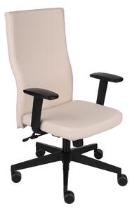 NABBI Timi Plus kancelárska stolička s podrúčkami krémová / čierna