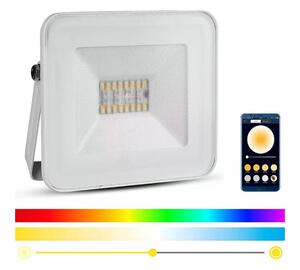 V-Tac LED RGB Inteligentný stmievateľný RGB reflektor LED/20W/230V IP65 biela VT0661 + záruka 3 roky zadarmo