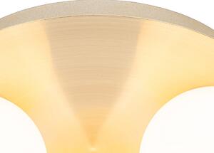 Moderné kúpeľňové stropné svietidlo mosadzné 3 svetlá - Cederic