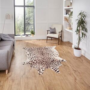 Hnedo-béžový koberec 155x130 cm Faux Leopard - Think Rugs