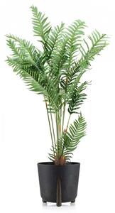 PLASTOVÝ KVETINÁČ MOSS 34X32 CM IMITÁCIA BETÓNU ČIERNA