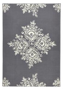 Sivo-biely koberec Hanse Home Gloria Blossom, 120 × 170 cm