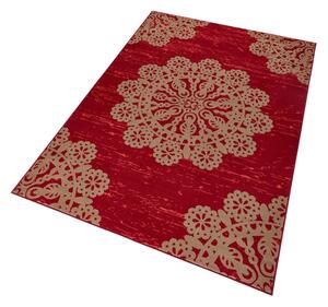 Červený koberec Hanse Home Gloria Lace, 120 × 170 cm