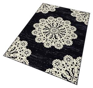 Čierny koberec Hanse Home Gloria Lace, 120 x 170 cm