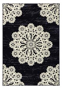 Čierny koberec Hanse Home Gloria Lace, 80 x 150 cm