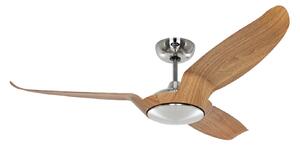 Stropný ventilátor Eco Talos, svetlé drevo, kov, DC motor, Ø 135 cm – CasaFan CasaFan, Eco Talos, Drevo, Obývacia izba, Kov, Moderný