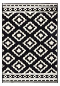 Čierno-biely koberec Hanse Home Gloria Ethno, 80 × 150 cm