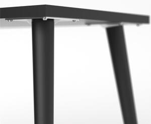 Pracovný stôl s čiernou doskou 145x81 cm Oslo - Tvilum