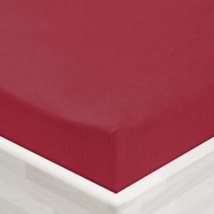Jersey napínacie prestieradlo JR-010 Vínové 90 x 200 - výška 20 cm