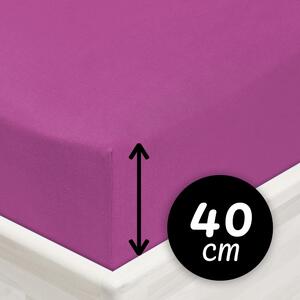 Jersey napínacie prestieradlo na extra vysoký matrac JR-009 Orgovánové 80 x 200 - výška 40 cm