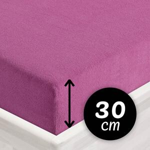 Froté napínacie prestieradlo na vysoký matrac FR-009 Orgovánové 80 x 200 - výška 30 cm
