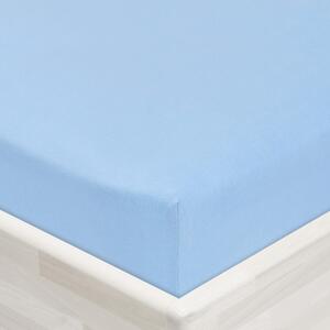 Jersey napínacie prestieradlo JR-014 Nebesky modré 90 x 200 - výška 20 cm