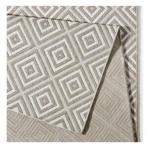 Sivý vonkajší koberec NORTHRUGS Karo, 160 × 230 cm