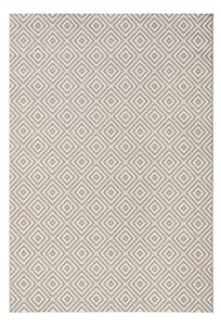 Sivý vonkajší koberec NORTHRUGS Karo, 140 × 200 cm