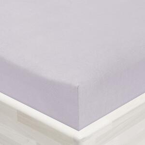 Jersey napínacie prestieradlo JR-028 Svetlo sivé 90 x 200 - výška 20 cm