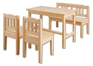 ČistéDrevo Drevený stolček so stoličkami