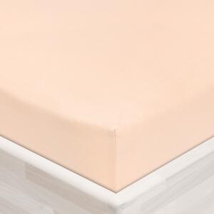 Jersey napínacie prestieradlo JR-021 Púdrové 90 x 200 - výška 20 cm