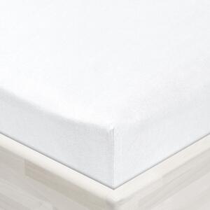 Jersey napínacie prestieradlo JR-031 Biele 90 x 200 - výška 20 cm