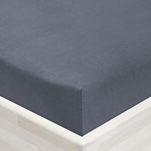 Jersey napínacie prestieradlo JR-029 Antracitovo sivé 90 x 200 - výška 20 cm