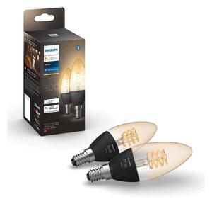 Philips SADA 2x LED Stmievateľná žiarovka Philips Hue WHITE FILAMENT E14/4,5W/230V 2100K P4631 + záruka 5 rokov zadarmo
