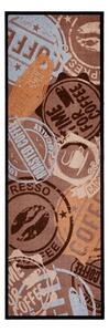 Hnedý behúň Zala Living Coffee Stamp, 50 × 150 cm