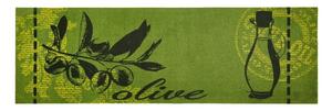 Zelený behúň Zala Living Olive, 50 × 150 cm