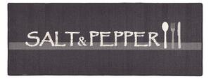 Sivý kuchynský behúň Hanse Home Salt & Pepper, 67 × 180 cm